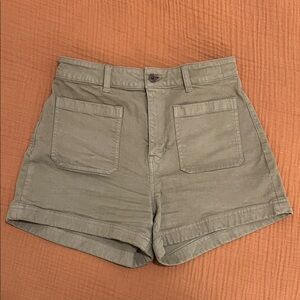Madewell Emmett Olive Green Shorts Size 26